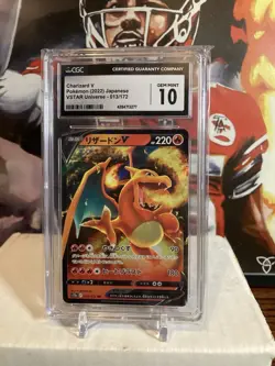 Japanese CGC 10 Charizard V Pokemon 2022 VSTAR Universe - 013/172 V Pokemon Card - Image 1