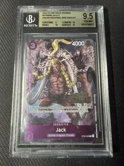 Jack ST04-008 2023 Online FINALIST Promo One Piece Card Game English BGS 9.5 - Image 1