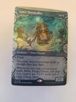 Valley Floodcaller (Showcase) Bloomburrow Foil MTG Card in NM Condition - Image 3