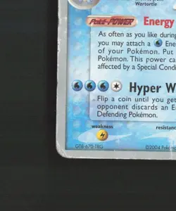 Blastoise ex 104/112 2006 World Championships Ultra Rare Pokemon Card DMG - Image 5