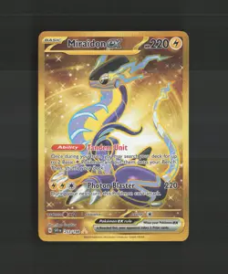 Miraidon ex 253/198 Scarlet & Violet Gold Secret Rare Holo Pokemon Card NM - Image 1