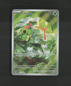 Caterpie 172/165 Scarlet & Violet 151 Full Art Ultra Rare Holo Pokemon Card NM - Image 1