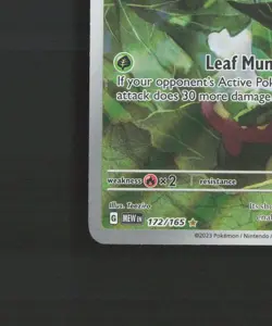 Caterpie 172/165 Scarlet & Violet 151 Full Art Ultra Rare Holo Pokemon Card NM - Image 5