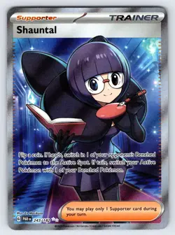 Shauntal 243/182 2023 Paradox Rift Pokemon Card TCG Nintendo Full Art Trainer Nm - Image 1