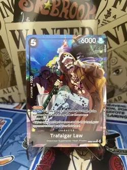 EB02-045 SR Trafalgar Law One Piece Card Game OPTCG English AA Alternate Art - Image 1