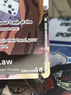 EB02-045 SR Trafalgar Law One Piece Card Game OPTCG English AA Alternate Art - Image 2