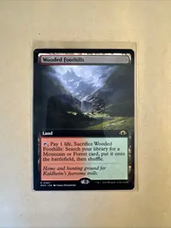 MTG Wooded Foothills MH3 0467 R NM Regular Extended Art - Image 2