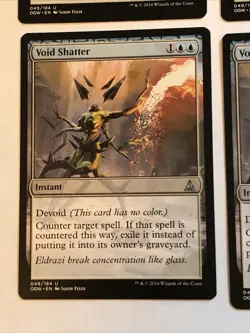 Void Shatter X4 Oath Of The Gatewatch NM Condition See Pics Front Back - Image 3