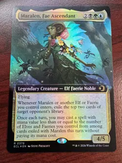 🌈 Maralen, Fae Ascendant (Extended Art FOIL) - MTG Lorwyn Eclipsed - NM - Image 1