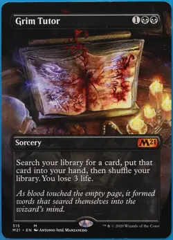 Grim Tutor (Borderless) Core Set 2021 / M21 NM (509983) ABUGames - Image 1
