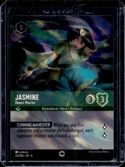 2025 Disney Lorcana Jasmine Desert Warrior Enchanted 212/204 - Image 1