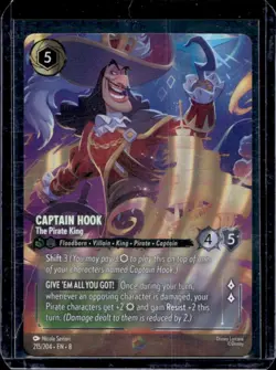 2025 Disney Lorcana Captain Hook The Pirate King Enchanted - Image 1