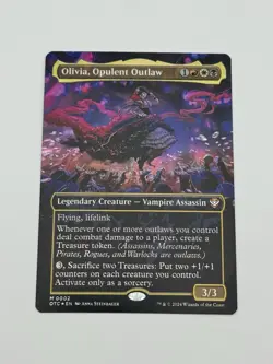 Olivia, Opulent Outlaw Borderless Foil Commander: Outlaws of Thunder Junction NM - Image 1