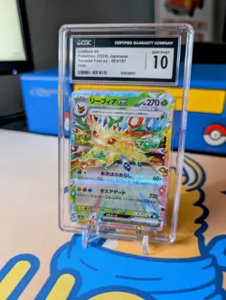 Sv8a: Terastal Fest Ex Pokemon TCG Leafeon Holo Japanese - Gem Mint 10 - Image 1