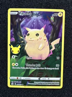 2021 Pokemon SWSH Celebrations Pikachu Holo #005/025 - Image 1