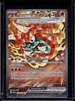 2024 Pokemon SV Twilight Masquerade TWM EN Hearthflame Mask Ogerpon ex #212/167 - Image 1