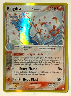 2004 Pokemon Kingdra EX Holon Phantoms Delta Species Reverse Holo Rare 10/110 - Image 1