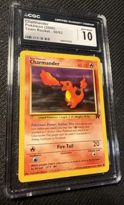2000 Pokemon Team Rocket 50/82 Charmander - Image 1