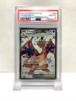 2023 POKEMON SVP EN-SV BLACK STAR PROMO #056 CHARIZARD EX PSA 10 - Image 1