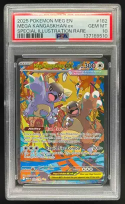 2025 Pokemon Kangaskhan ex Special Illustration Rare #182/132 PSA 10 - Image 1