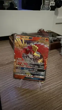 Pokemon TCG Ho-Oh GX SM57 Black Star Promo Holo Full Art Sun & Moon Promo - Image 1