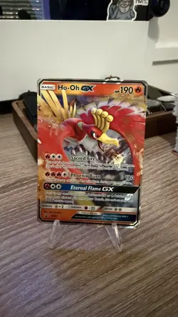 Pokemon TCG Ho-Oh GX SM57 Black Star Promo Holo Full Art Sun & Moon Promo - Image 2