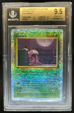 2002 Pokemon Legendary Collection Grimer Reverse Holo #78/110 BGS 9.5 - Image 1