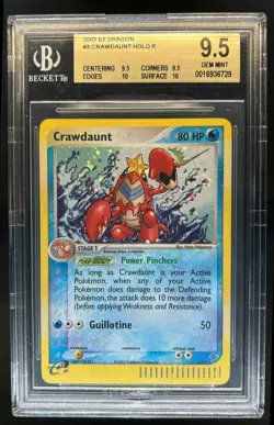 2003 Pokemon EX Dragon Crawdaunt Holo #3/97 BGS 9.5 - Image 1