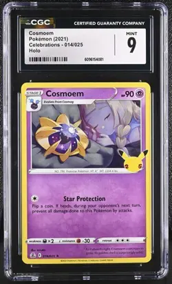 COSMOEM (2021) POKEMON CELEBRATIONS - 014/025 (HOLO) CGC 9 - Image 1