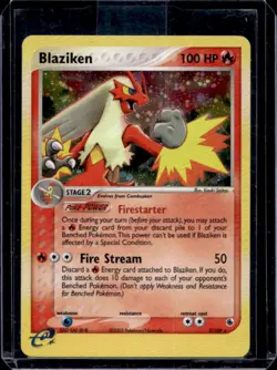 2003 Pokemon EX Ruby & Sapphire Blaziken Holo #3/109 - Image 1