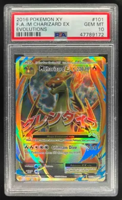 2016 Pokemon XY Evolutions M Charizard EX #101/108 PSA 10 - Image 1