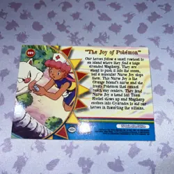 Topps Pokemon TV Series 3 #OR9 Orange Islands The Joy of Pokemon Blue Label LP - Image 2