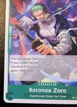 Roronoa Zoro OP12-036 Common Legacy Of The Master One Piece Card Game - Image 4