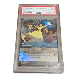 2023 Disney Lorcana EN 1-The First Chapter Belle #214 Enchanted Foil PSA 10 - Image 1