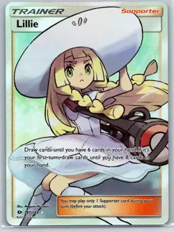 Lillie (Full Art) Sun & Moon Base Set 147/149 Ultra Rare Pokemon Card NM - Image 1