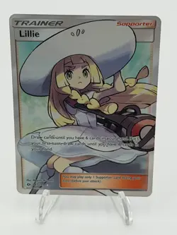 Lillie Trainer 147/149 NM Ultra Rare Full Art Holo Foil Pokemon SM Base Set 2017 - Image 1