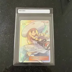 Lillie Trainer 147/149 NM Ultra Rare Full Art Holo Foil Pokemon SM Base Set 2017 - Image 1
