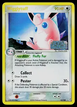 Pokemon Card - Wigglytuff Crystal Guardians 13/100 Rare Reverse Holo Stamped - Image 1