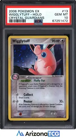 Pokemon 2006 Wigglytuff 13/100 Holo Crystal Guardians GEM MINT PSA 10 - Image 1