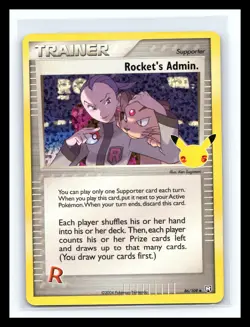 💥 Rocket's Admin Pokemon Card - 86/109 - Celebrations Set Holo Foil Rare - Image 1