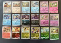 18 Lot pokemon TCG Chinese Card Eevee Master Ball XL92 - Image 1