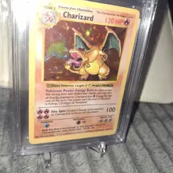 1995 Pokemon Charizard Shadowless Base Set Holo Unlimited Card 4/102 Cgc Grade - Image 3