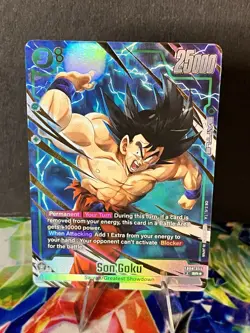 Son Goku FB08-055 Alternate Art Saiyan's Pride Dragon Ball English Card Fusion W - Image 2