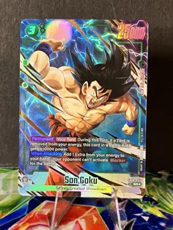 Son Goku FB08-055 Alternate Art Saiyan's Pride Dragon Ball English Card Fusion W - Image 5