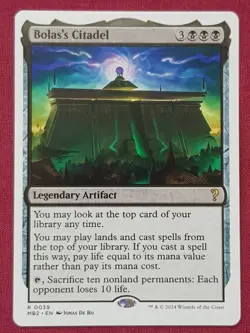 Magic The Gathering MYSTERY BOOSTER 2 MB2 BOLAS'S CITADEL artifact card MTG - Image 1