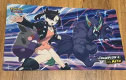 Marnie Grimmsnarl Card Playmat Pokemon Champions Path Sword Shield TCG Nintendo - Image 1