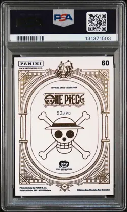 2024 PANINI ONE PIECE TREASURE BOX CARD COLL SPACE HOLO #60 JINBE 53/90 PSA 10 - Image 2