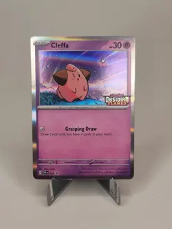 Cleffa 037 Scarlet & Violet Promo Cards Holo Obsidian Flames Stamped Near Mint - Image 1