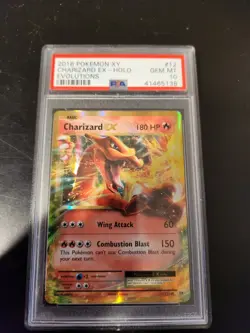 Pokemon TCG Charizard-EX XY Evolutions Holo Rare Card 12/108 PSA 10 Graded - Image 1