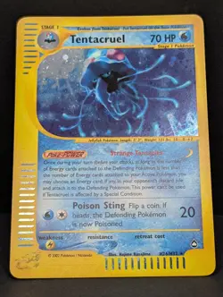 Tentacruel H26/H32 Aquapolis Holo Rare Pokemon TCG Nintendo e-reader LP+ - Image 3